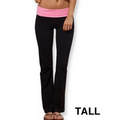 Enza Ladies Fold Over Yoga Pant - Tall (S-XL)